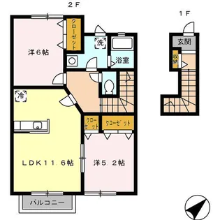 IMAGINE HOUSE【203号室】の間取り