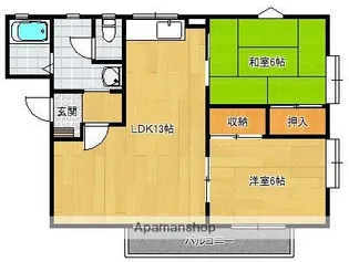 フレグランスシスル【2階】の間取り
