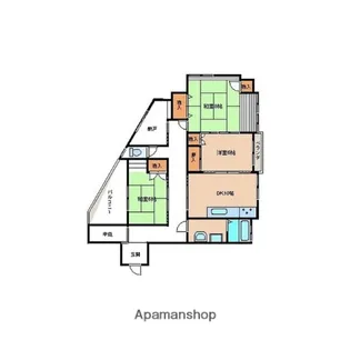 三沢駅前ビル【4階】の間取り