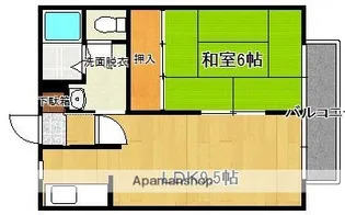 パルコ針摺【2階】の間取り