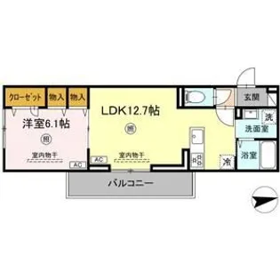 ロイヤルタウン田代外町【102号室】の間取り