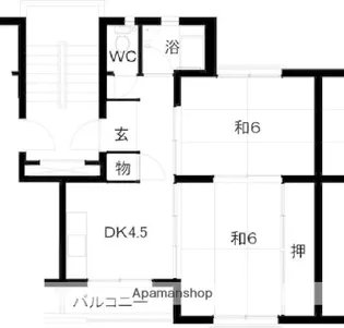 都府楼11棟【3階】の間取り
