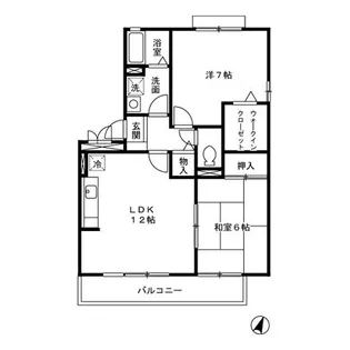 ヴィラ・コンフォールIII A棟【3階】の間取り