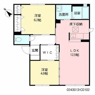 コンフォールハイム C棟【1階】の間取り