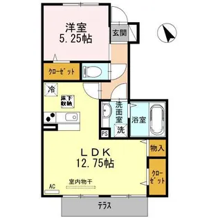 ウィン・レーベン【1階】の間取り