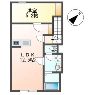 ベルメゾン矢取Ⅱ【202号室】の間取り