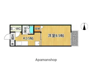 レクリオーレ二日市【2階】の間取り