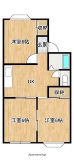 パークハイツ【2階】の間取り