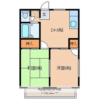 伊藤ハイツ【1階】の間取り