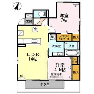 カーサベルデ【1階】の間取り