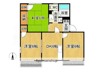 ピア新町【2階】の間取り