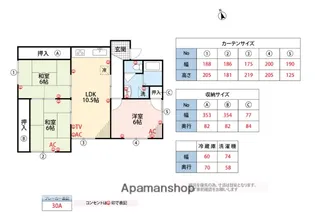 河上貸家Ⅱ【1階】の間取り