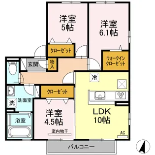 セントラルパークII【1階】の間取り