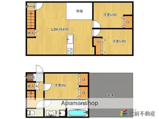 BLANC PIERRE Ⅱ【1階】の間取り