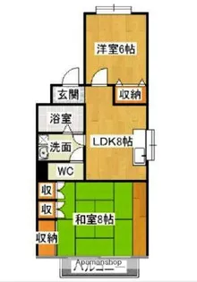 福岡県大野城市川久保1丁目【アパート】の間取り