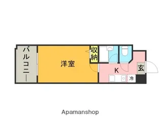 メゾン・ド・プレザージュ【6階】の間取り