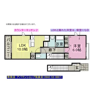 ジェネシス Ⅲ【2階】の間取り