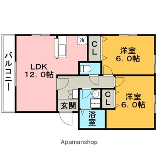 ルネス荒木三番館【301号室】の間取り