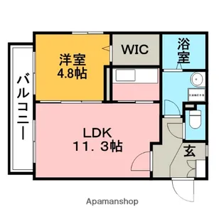 ステラパーク弐番館【102号室】の間取り