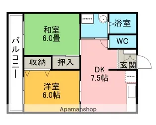 フォーレスト21【303号室】の間取り