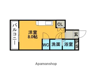 HIROコーポ【A103号室】の間取り