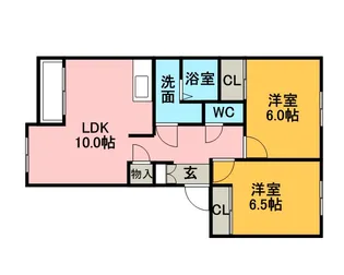 グランディールパイン【205号室】の間取り
