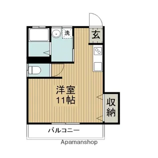 長浜グリーンハイツⅠ【202号室】の間取り