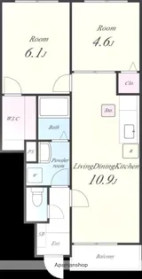 エムズプラザ【110号室】の間取り