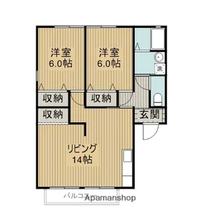 ピュアドーム1【208号室】の間取り