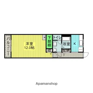 メゾン赤坂【206号室】の間取り