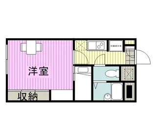 カルム筑後【204号室】の間取り