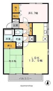 アベニール21【B203号室】の間取り