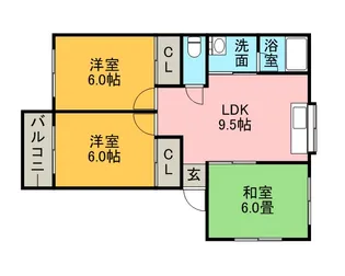 サンハイツ【102号室】の間取り