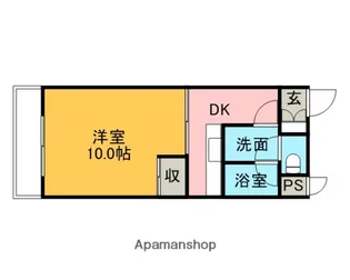 パークハウス富士【106号室】の間取り