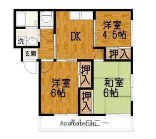 グリーンハウス【202号室】の間取り