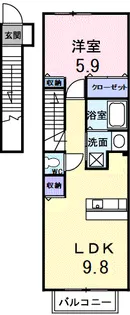 エスポワール【2階】の間取り