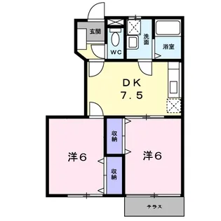ハーバル24【1階】の間取り