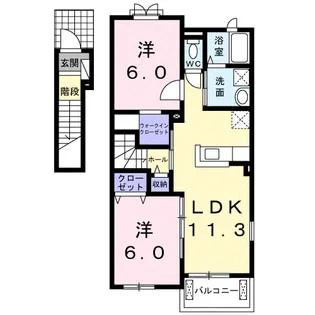 ルート3&MY VI【2階】の間取り