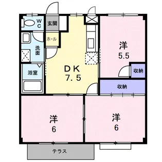 3DKの間取り画像