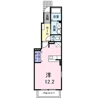 セトル八女【1階】の間取り