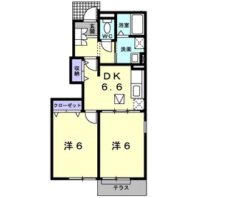 アルハンブラ一番館【1階】の間取り