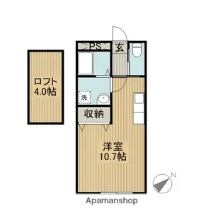 コーポMA【203号室】の間取り