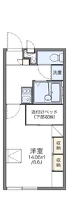 レオパレスわかみや【204号室】の間取り