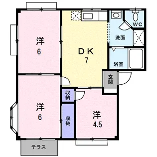 グリーンコーポ【1階】の間取り