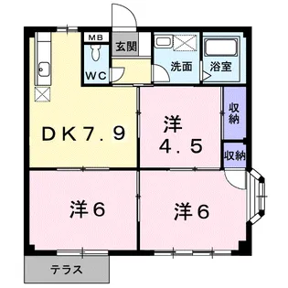 プレジデントハイツ近藤(A)【1階】の間取り