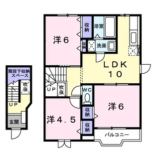 サニーパレス一条B【2階】の間取り