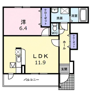 リムジン・グレィス【1階】の間取り