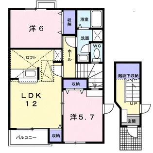 サンライズ【2階】の間取り