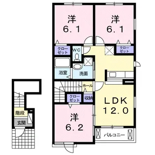 ファミール・パークB【2階】の間取り