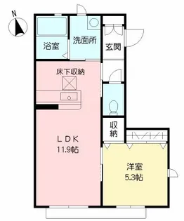 アトレ和泉 E棟【101号室】の間取り